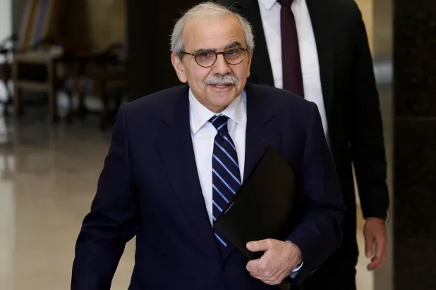 Lebanese Prime Minister Nawaf Salam arrives to attend a cabinet meeting to discuss efforts to bring all weapons in the country under the control of the state, at the Presidential Palace in Baabda, Lebanon August 5, 2025. REUTERS/Emilie Madi