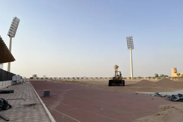 الملعب سيحتضن مباريات الحزم والخلود في الموسم الجديد (الشرق الأوسط)