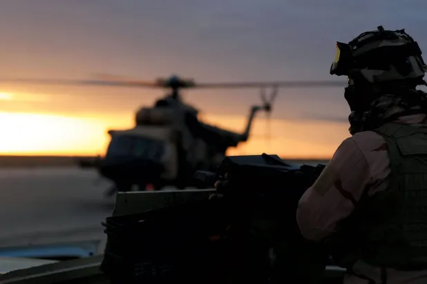 صورة من قاعدة «عين الأسد» في الأنبار بالعراق 29 ديسمبر 2019 (رويترز)