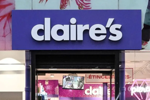 This photograph shows a logo on a Claire's shop on the first day of winter sales, in Paris, on January 8, 2025. (AFP) 