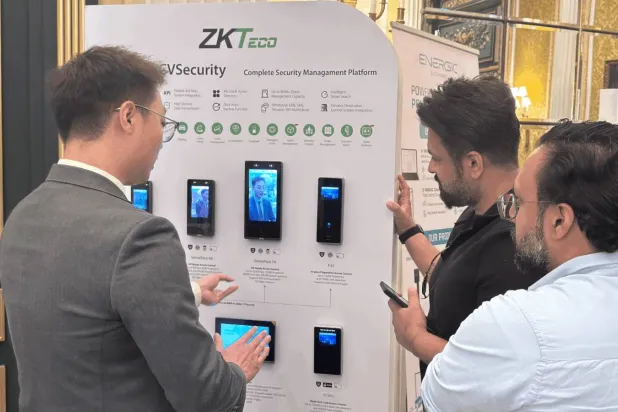 جناح «زي كي تيكو» في أحد المؤتمرات بالسعودية (موقع الشركة الإلكتروني)