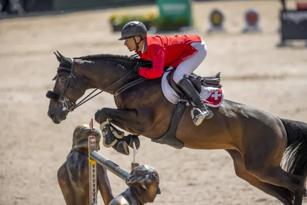  شفيتزر خلال إحدى مشاركاته الأولمبية (الشرق الأوسط)