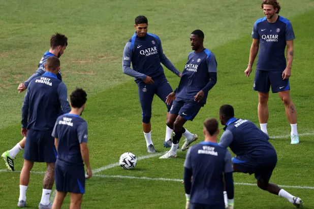 سان جيرمان يستعد لمواجهة آنجيه الجمعة في أولى مبارياته  على ملعبه ووسط جماهيره (أ.ف.ب)