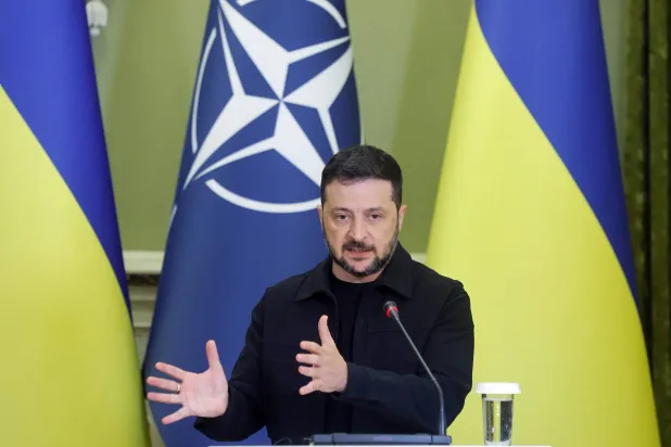 الرئيس الأوكراني فولوديمير زيلينسكي (إ.ب.أ)