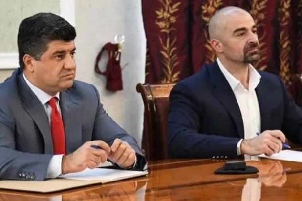 صورة مركبة لبافل طالباني (يمين) ولاهور شيخ جنكي (يسار)