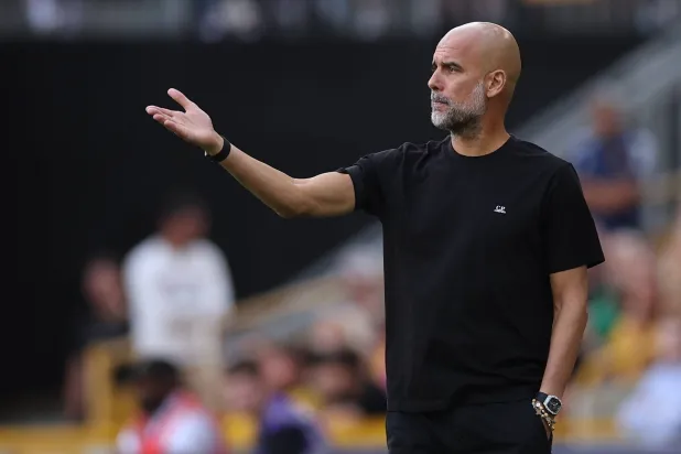 جوسيب غوارديولا المدير الفني لفريق مانشستر سيتي الإنجليزي (إ.ب.أ)