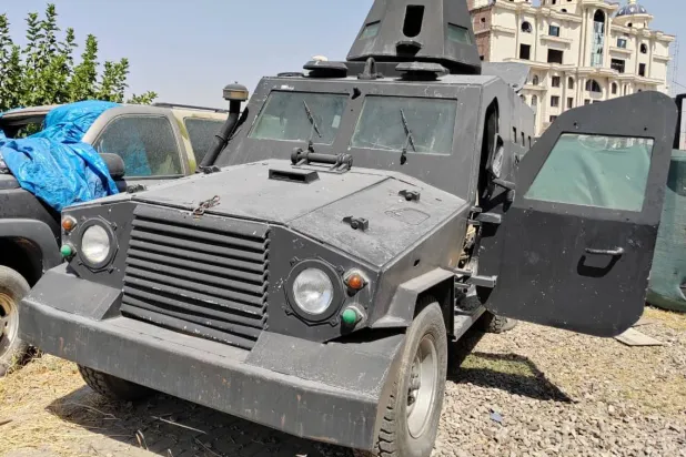 عجلة للأمن الكردي بعد اشتباكات مسلحة وسط السليمانية (روداو)