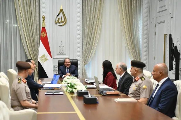 اجتماع رئاسي مصري لمتابعة الوضع المائي (الرئاسة المصرية)