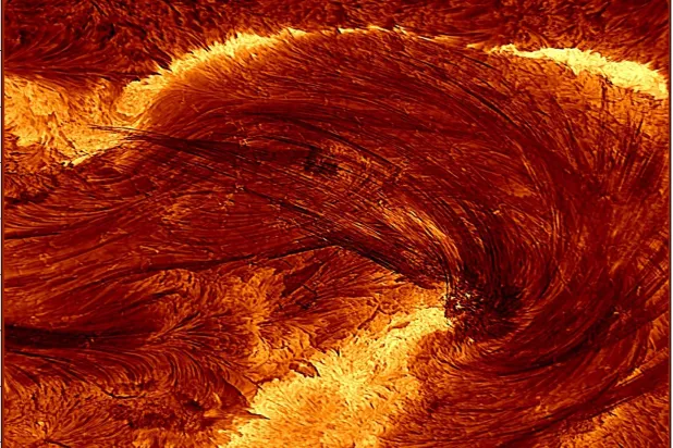 اكتشاف تفاصيل غير مسبوقة في بنية الحلقات الإكليلية للشمس (التلسكوب الشمسي التابع للأكاديمية الوطنية للعلوم في أميركا)