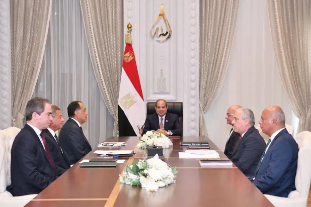 الرئيس المصري عبد الفتاح السيسي خلال لقاء سابق مع مسؤولي الهيئات الإعلامية (متحدث الرئاسة المصرية)