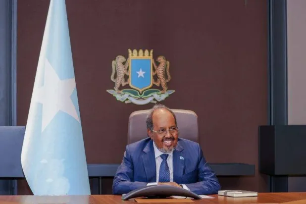الرئيس الصومالي حسن شيخ محمود (وكالة الأنباء الصومالية)