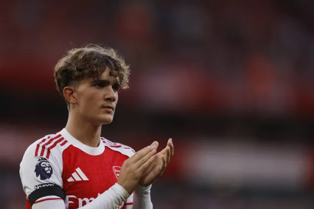 ماكس دومان الجناح اليافع لآرسنال (رويترز)