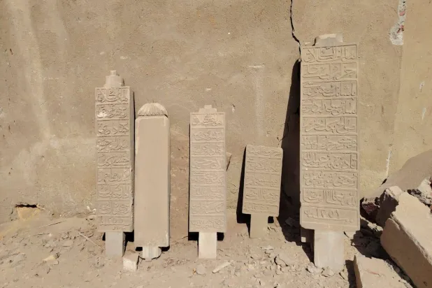 شواهد قبور مكتوبة باللغة العثمانية القديمة (الباحث التاريخي إبراهيم طايع)