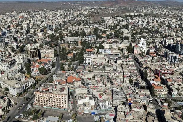 صورة عامة من مدينة السويداء السورية (رويترز- أرشيفية)