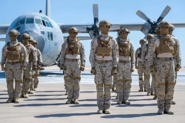 Suudi Arabistan Silahlı Kuvvetleri'ne bağlı birliklerin Mısır'a geldi (SPA)