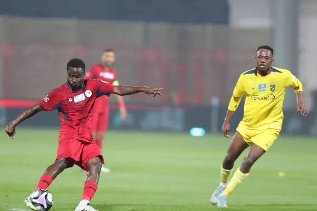 التعادل بنتيجة 1 - 1 كان سيد موقف المباراة التي أقيمت في مدينة خميس مشيط (تصوير: عدنان مهدلي) 