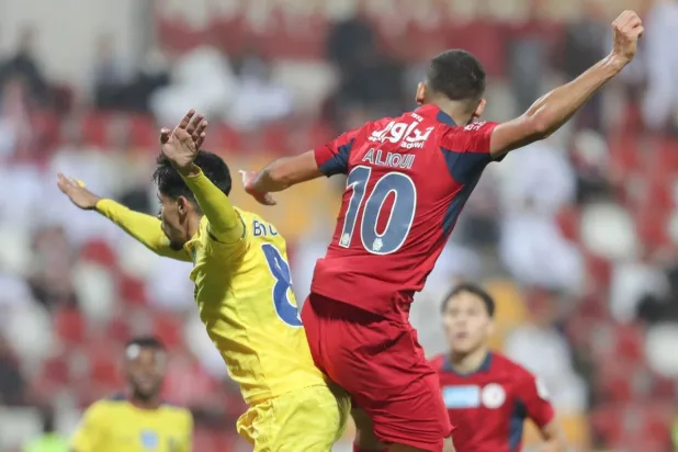 من مباراة الحزم وضمك (تصوير: عدنان مهدلي)