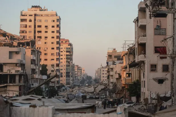 لقطة تُظهِر الدمار بمدينة غزة مع استمرار الحرب بين إسرائيل وحركة «حماس» (أ.ف.ب)