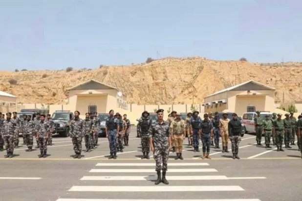 عناصر تابعة لوزارة الداخلية بحكومة الدبيبة خلال دورة تدريبية (وزارة الداخلية)