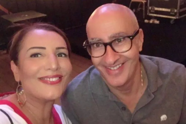 حبشي مع أنطوان خليفة مدير البرنامج السينمائي العربي في «البحر الأحمر» (حسابها الشخصي)