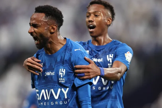 متعب الحربي يضع بصمته بهدف مبكر في شِباك الرياض (تصوير: سعد العنزي)