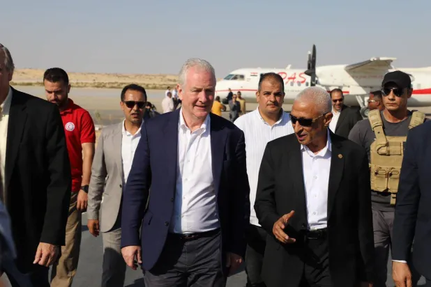 محافظ شمال سيناء يستقبل أعضاء من مجلس الشيوخ الأميركي (المحافظة)