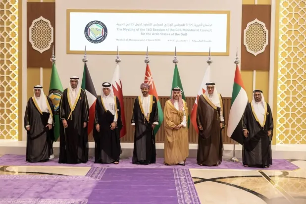 جانب من الاجتماع الوزاري الخليجي بمكة المكرمة في مارس الماضي (مجلس التعاون)