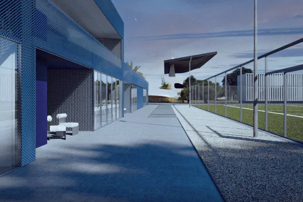 مقر تدريبات الهلال الجديد برعاية «الماجدية» (الشرق الأوسط)