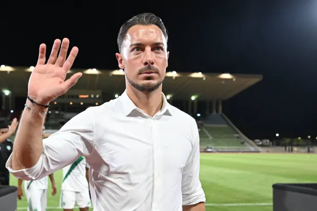 الألماني يايسله مدرب الأهلي بعد المباراة (تصوير: بشير صالح) 