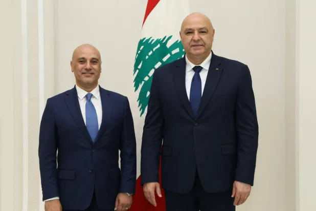 مع الرئيس اللبناني جوزيف عون (الشرق الأوسط)