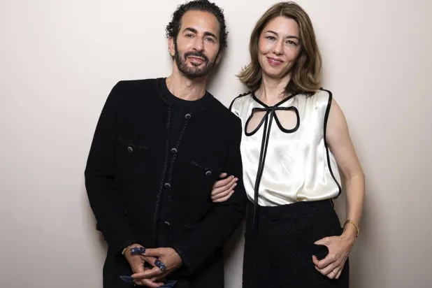  Marc Jacobs, left, and Sofia Coppola pose for a portrait photograph for the film "Marc by Sofia" during the 82nd edition of the Venice Film Festival in Venice, Italy, on Tuesday, Sept. 2, 2025. (AP) 