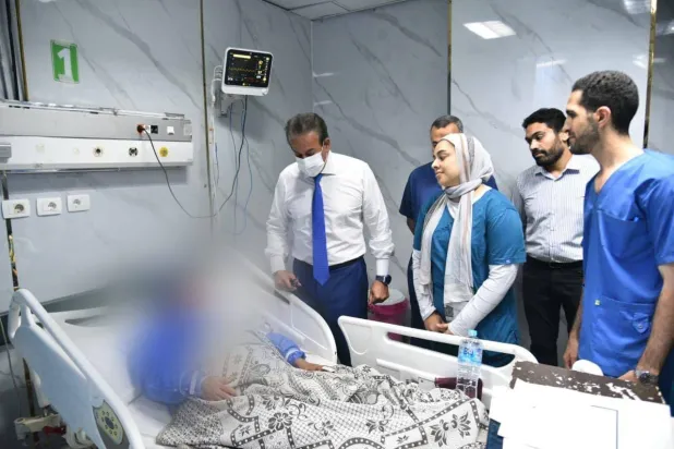 وزير الصحة والسكان المصري يتفقد أقسام مستشفى الهرم التخصصي (وزارة الصحة المصرية)