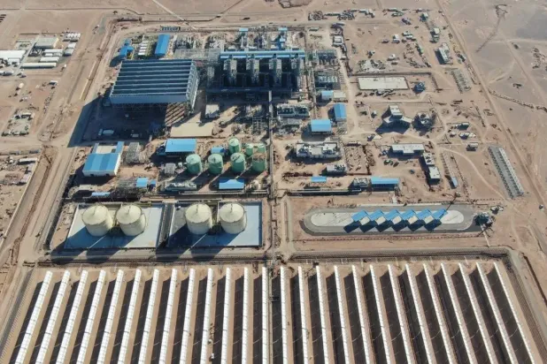 محطة «وعد الشمال» بالسعودية من أكبر محطات توليد الكهرباء على مستوى العالم (واس)