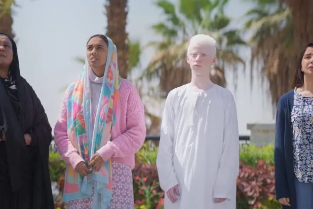 أبطال الفيلم الأربعة في مشهد من الفيلم (الجهة المنتجة)