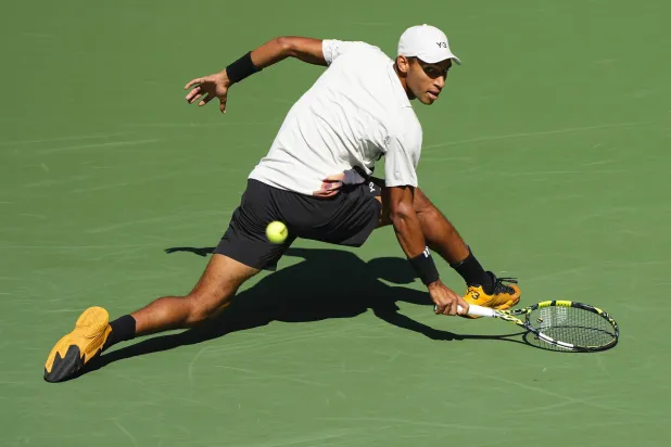 هذه المرة الثامنة التي يبلغ فيها الكندي البالغ من العمر 25 عاما دور الاربعة (أ.ب)