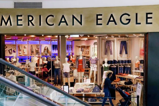 A view of an American Eagle Outfitters store in Arlington, Virginia, US, June 1, 2021. (Reuters)