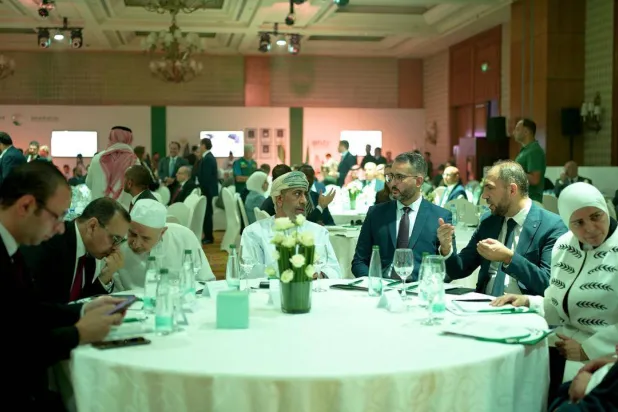 Photo from the inauguration ceremony of humanitarian projects in Syria (Photo: Turki Al-Oqaili) 