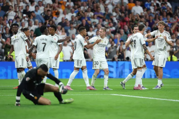 ريال مدريد واجه هتافات «فرانكو» خلال مواجهة مايوركا (أ.ف.ب)