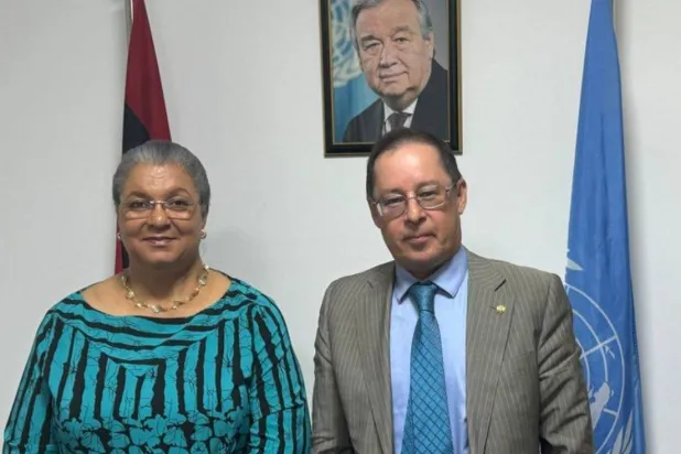 المبعوثة الأممية والسفير الروسي لدى ليبيا (البعثة الأممية)