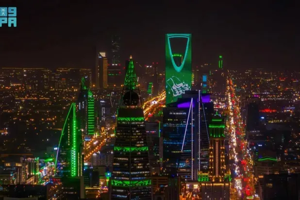 A night view of Riyadh, Saudi Arabia. (SPA) 