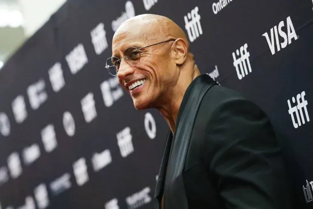 US actor Dwayne Johnson attends the premiere of "The Smashing Machine" at the Princess of Whales Theatre during the Toronto International Film Festival (TIFF) in Toronto, Ontario, Canada, on September 8, 2025. (AFP)