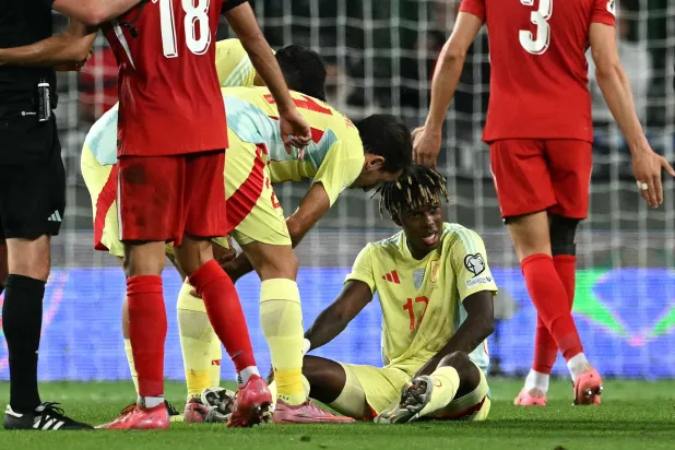 مشاركة نيكو ويليامز محل شك في افتتاحية مرحلة الدوري من دوري أبطال أوروبا أمام آرسنال (أ.ف.ب)