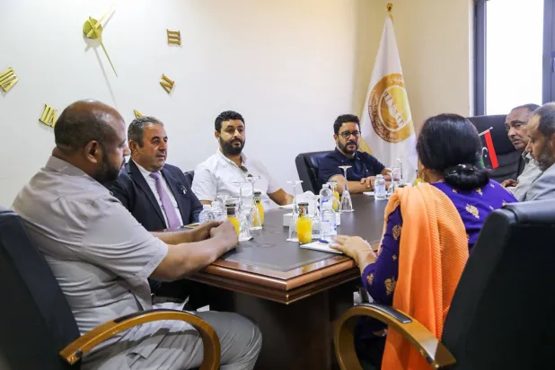 البعثة الأممية خلال اجتماعها مع أعضاء من مجلس النواب الليبي (البعثة)