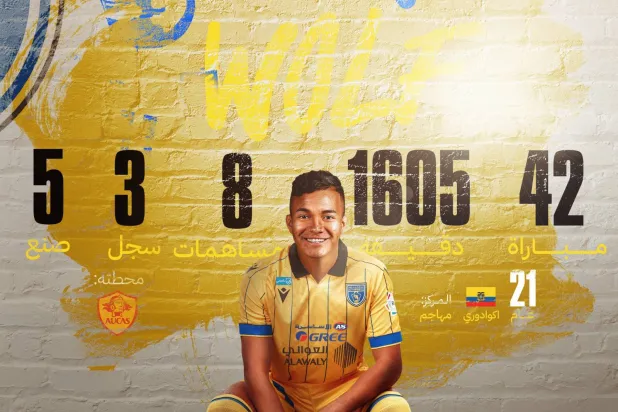 المهاجم الإكوادوري كريستوفر زامبرانو (نادي التعاون)