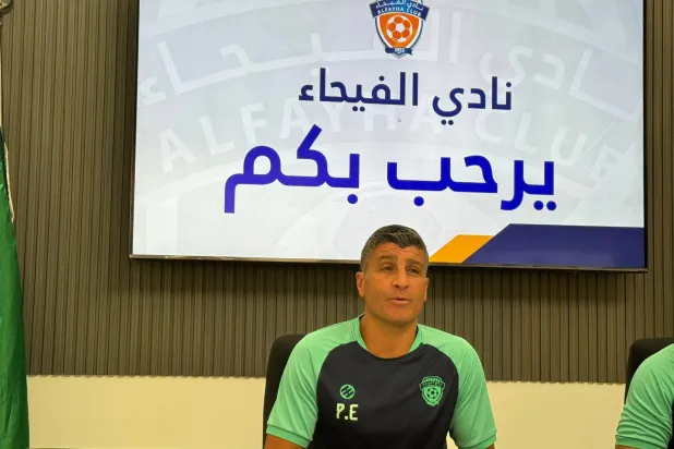 بيدرو إيمانويل خلال المؤتمر الصحافي (الشرق الأوسط)