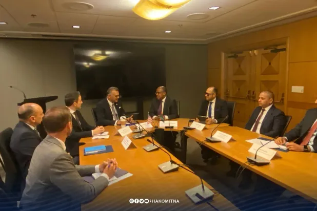 اجتماع وفد حكومة الدبيبة مع مسؤولين أميركيين في واشنطن (الحكومة)