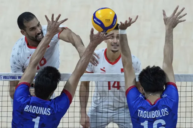 تونس هزمت الفلبين في افتتاح مونديال الطائرة (أ.ب)