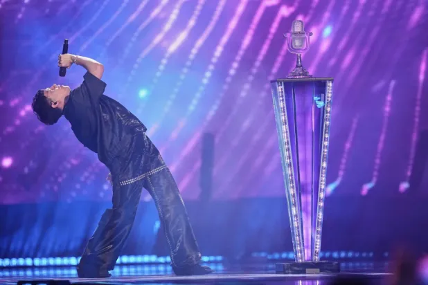 Winner of the Eurovision Song Contest JJ from Austria performs the winning song "Wasted Love" during the Grand Final of the 69th Eurovision Song Contest, in Basel, Switzerland, early Sunday, May 18, 2025. (AP Photo/Martin Meissner, File)
