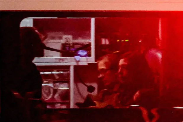 Elizabeth Tsurkov is taken by ambulance to a hospital after her release in Ramat Gan, Israel, September 10, 2025. REUTERS