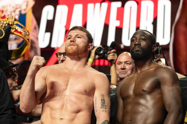 شهدت مدينة لاس فيغاس إقامة مراسم الوزن الرسمي لجميع الملاكمين (الشرق الأوسط)